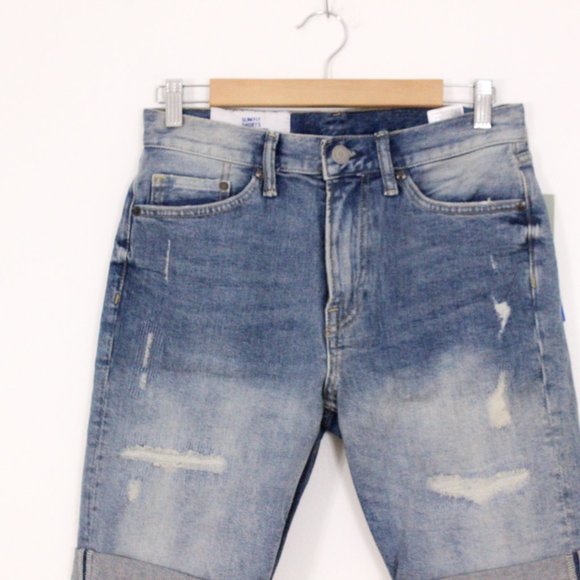 *H&M Slim Denim Shorts - Light denim blue - Picture 3 of 6